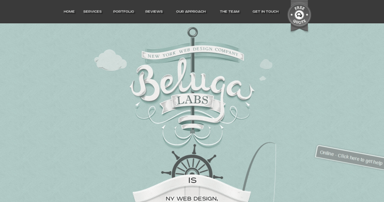 Home Page of Top Web Design Firms in New York: Beluga Lab