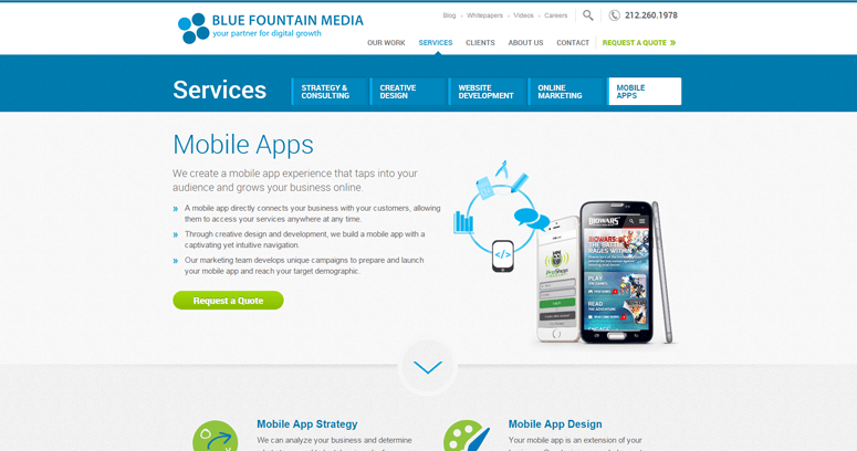 Blog Page of Top Web Design Firms in New York: Blue Fountain Media