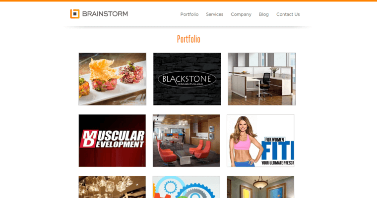 Folio Page of Top Web Design Firms in New York: Brainstorm Studio