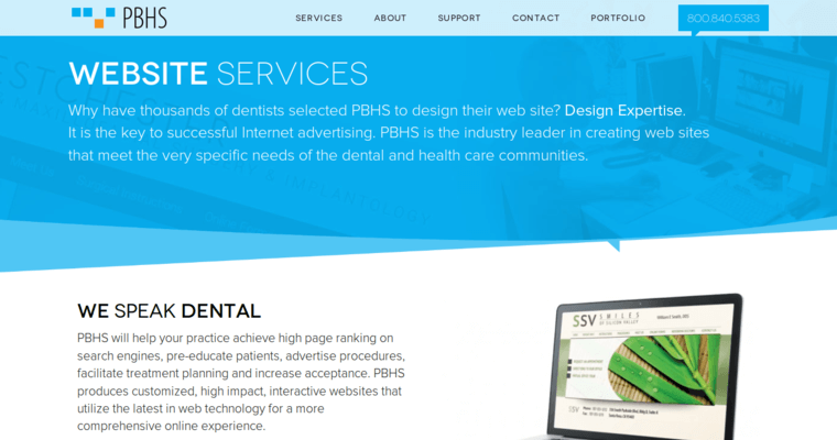 Service Page of Top Web Design Firms in New York: PBHS