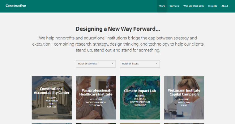 Work page of #13 Top Web Design Agency: Constructive