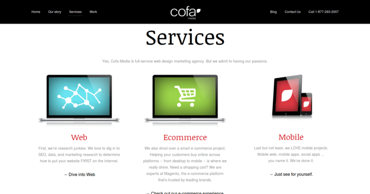 Service page of #9 Best Android App Agency: Cofa Media