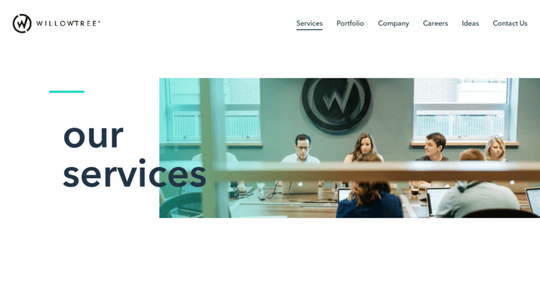 Service page of #1 Best App Business: WillowTree