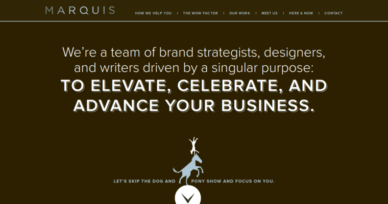 Home page of #8 Top Boston Web Design Agency: Marquis Design