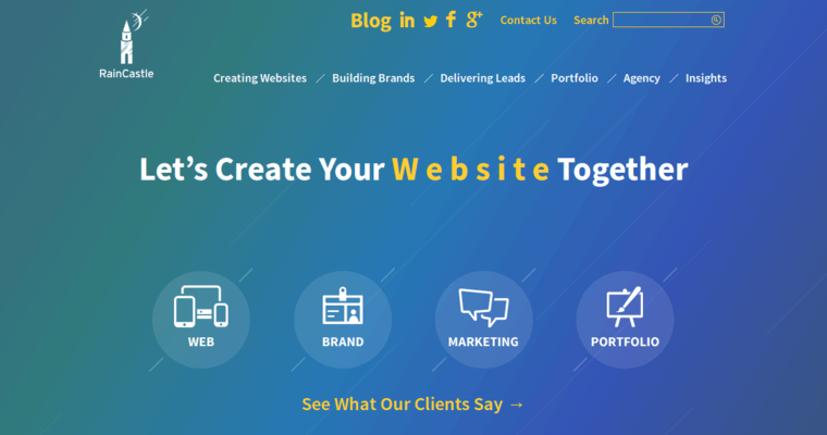Home page of #9 Leading Boston Web Development Business: Rain Castle