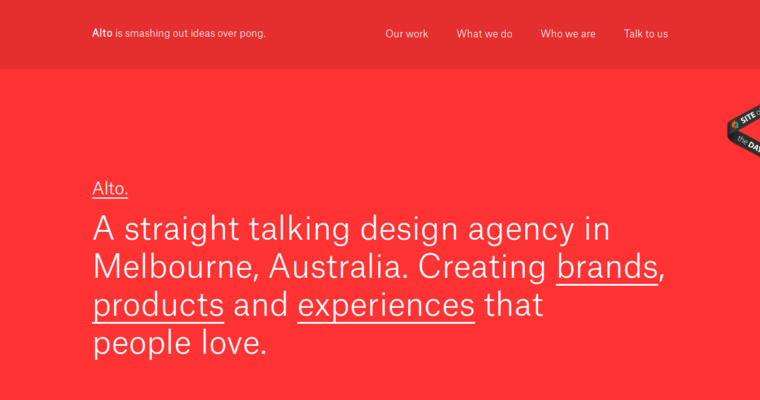 Home page of #8 Top Branding Company: Alto