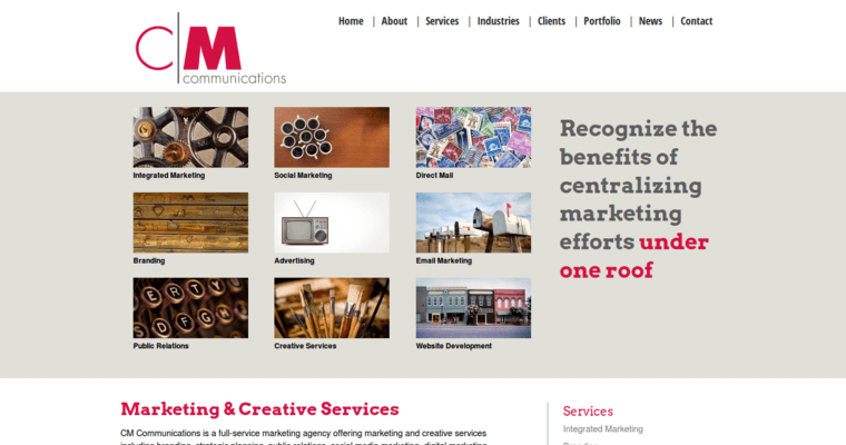 Service page of #4 Top Brand PR Agency: CM Communications