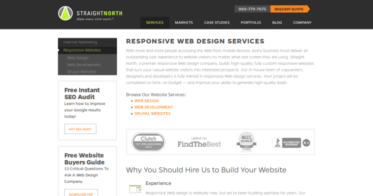 Websites page of #5 Leading Chicago Web Design Agency: Straight North