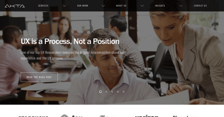 Home page of #4 Best Chicago Website Development Agency: Akta