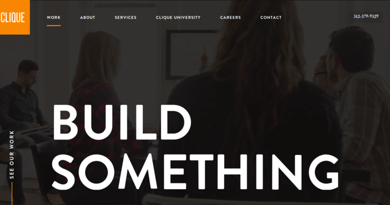 Home page of #6 Top Chicago Web Design Firm: Clique Studios