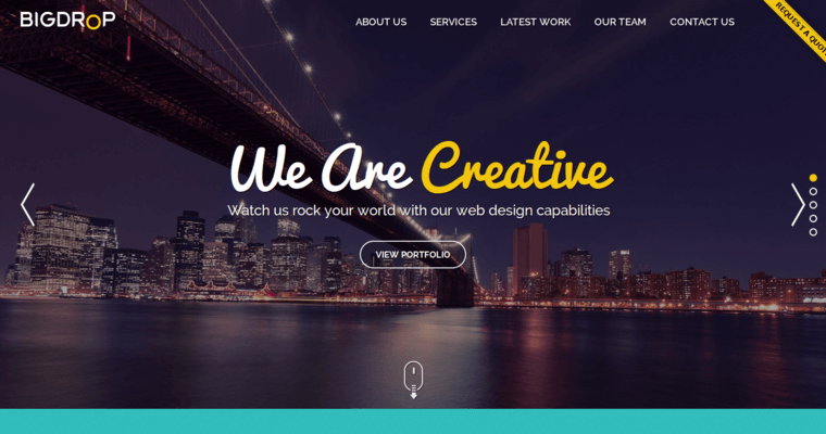 Home page of #2 Leading Enterprise Website Design Company: Big Drop Inc