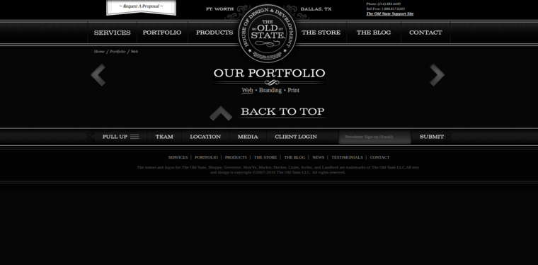 Folio page of #7 Best Dallas Website Development Business: The Old State