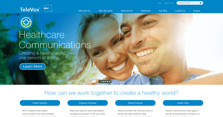 Home page of #3 Best Dental Web Design Agency: Televox