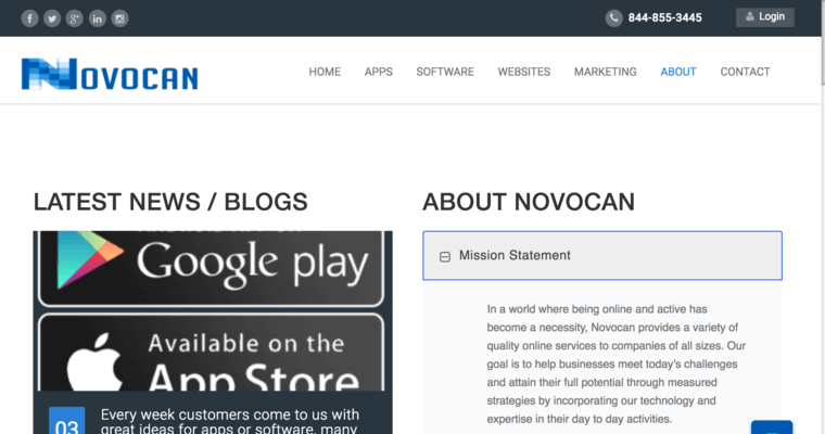 About page of #5 Best Detroit Web Development Company: Novocan