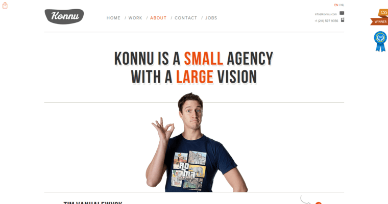 About page of #9 Top Drupal Website Design Firm: Konnu