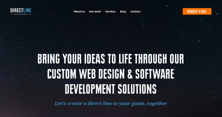 Home page of #16 Best eCommerce Website Design Company: DirectLine Development