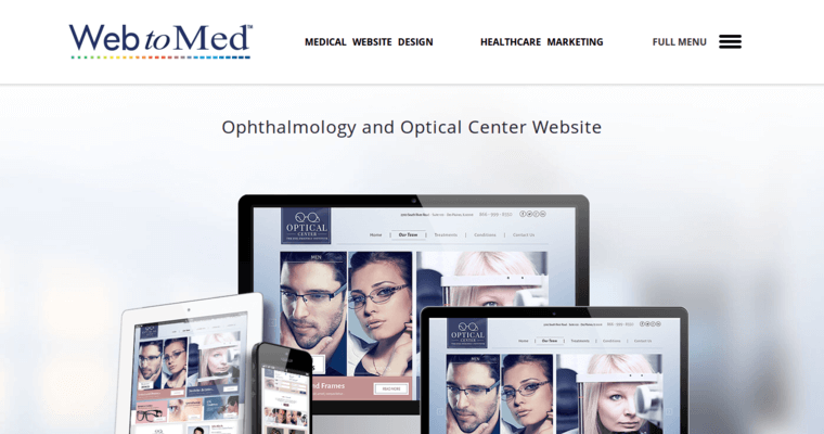 Folio page of #8 Leading Medical Web Development Agency: Web to Med