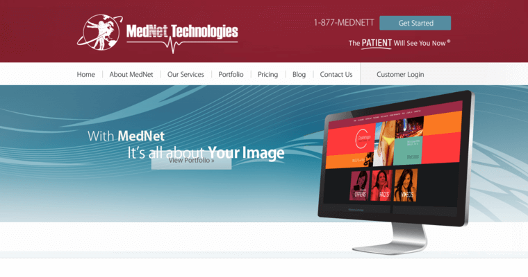 Home page of #9 Best Medical Web Design Company: MedNet Technologies