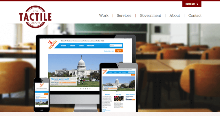 Home page of #8 Leading Philadelphia Web Development Company: The Tactile Group