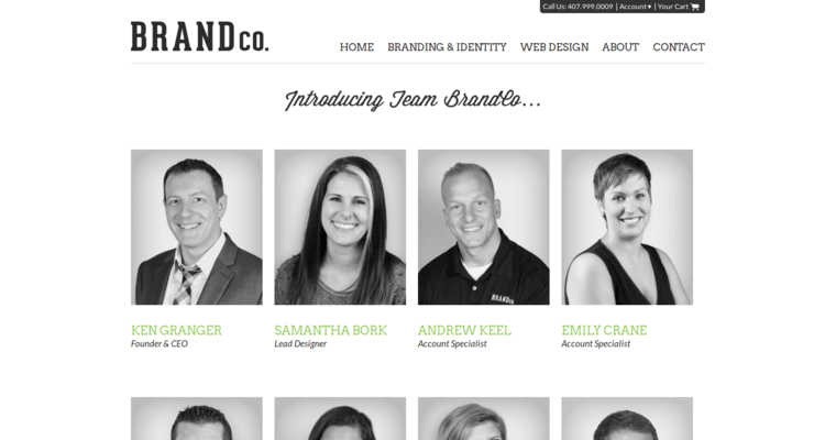 Team page of #8 Top Real Estate Web Design Firm: BrandCo