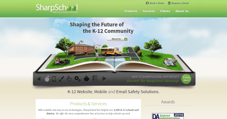 Home page of #10 Top School Firm: SharpSchool