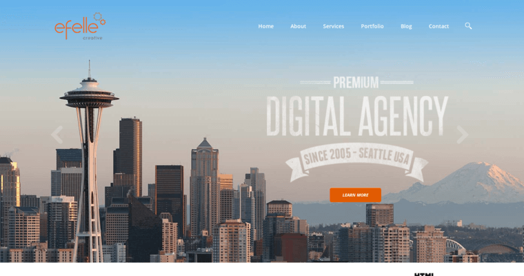 Home page of #7 Top Seattle Web Design Agency: Efelle Creative