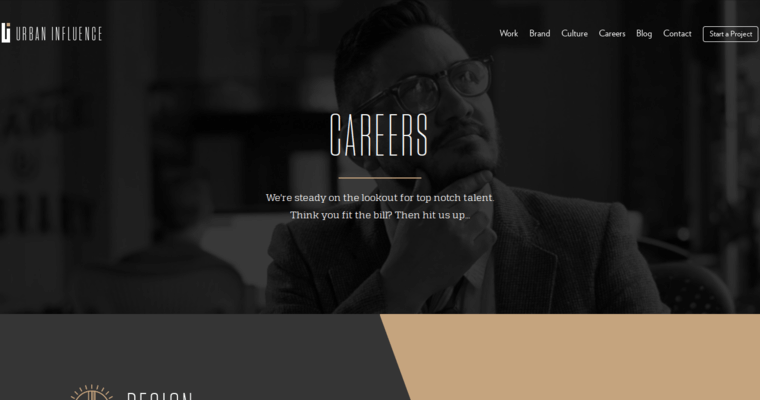 Careers page of #2 Top Seattle Web Design Company: Urban Influence