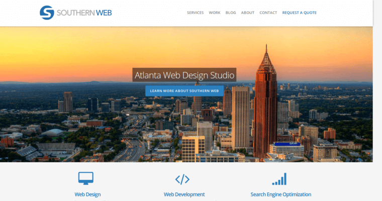 Home page of #10 Top SEO Website Development Company: Southern Web Group