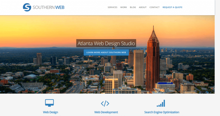 Home page of #7 Top Small Business Web Design Firm: Southern Web Group