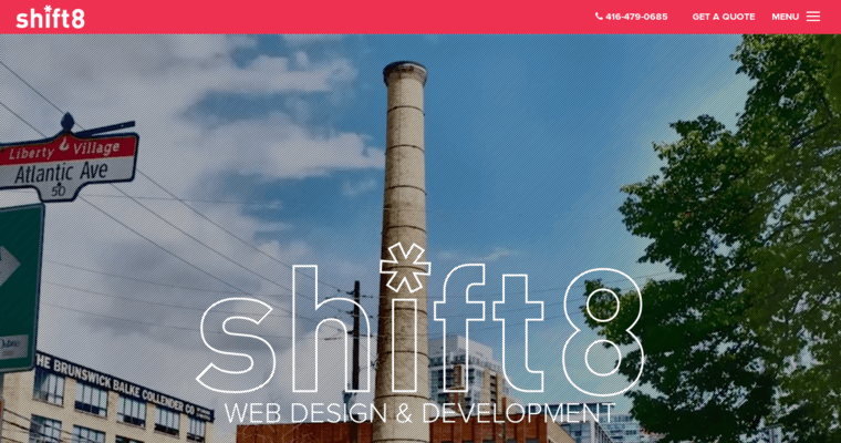 Home page of #8 Top Toronto Web Development Business: Shift8 Web