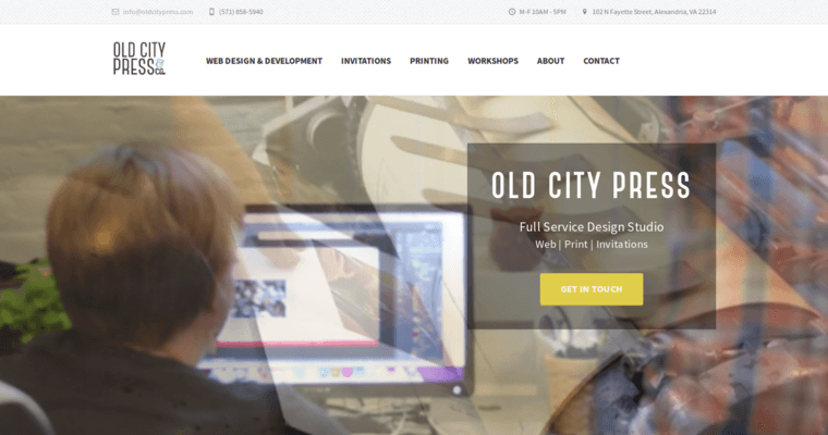 Home page of #1 Top Washington Website Development Agency: Old City Press