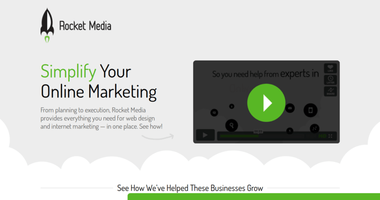 Work Page of Top Web Design Firms in Arizona: Rocket Media