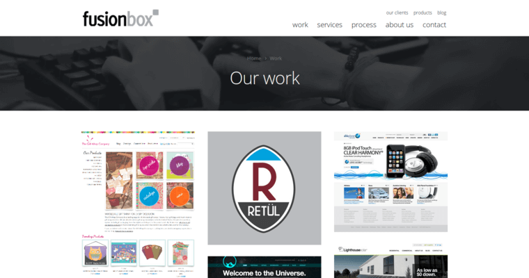 Work Page of Top Web Design Firms in Colorado: Fusionbox