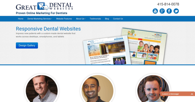 Home Page of Top Web Design Firms in Colorado: Great Dental Websites