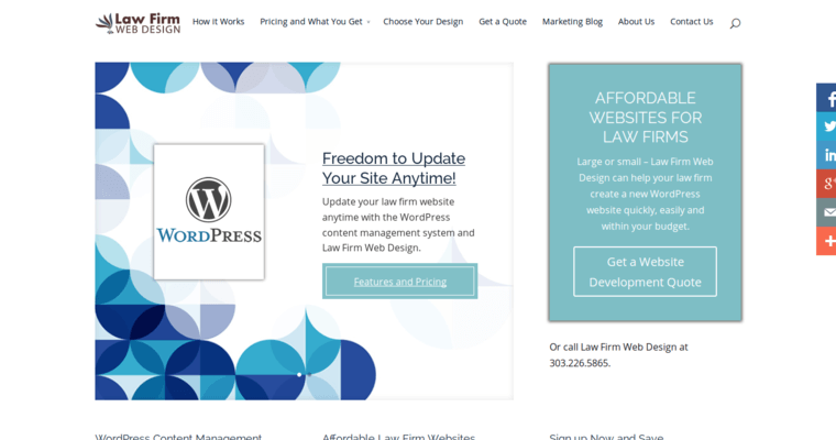 Home Page of Top Web Design Firms in Colorado: Law Firm Web Design