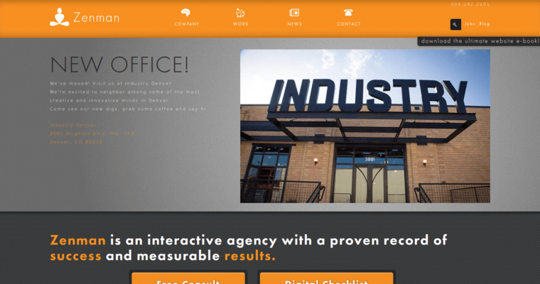 Home Page of Top Web Design Firms in Colorado: Zenman