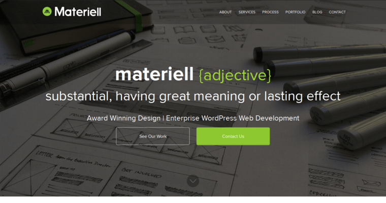 Home Page of Top Web Design Firms in Virginia: Materiell