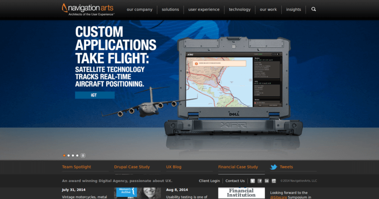 Home Page of Top Web Design Firms in Virginia: Navigation Arts