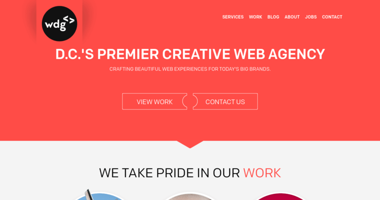 Home Page of Top Web Design Firms in Virginia: Web Development Group